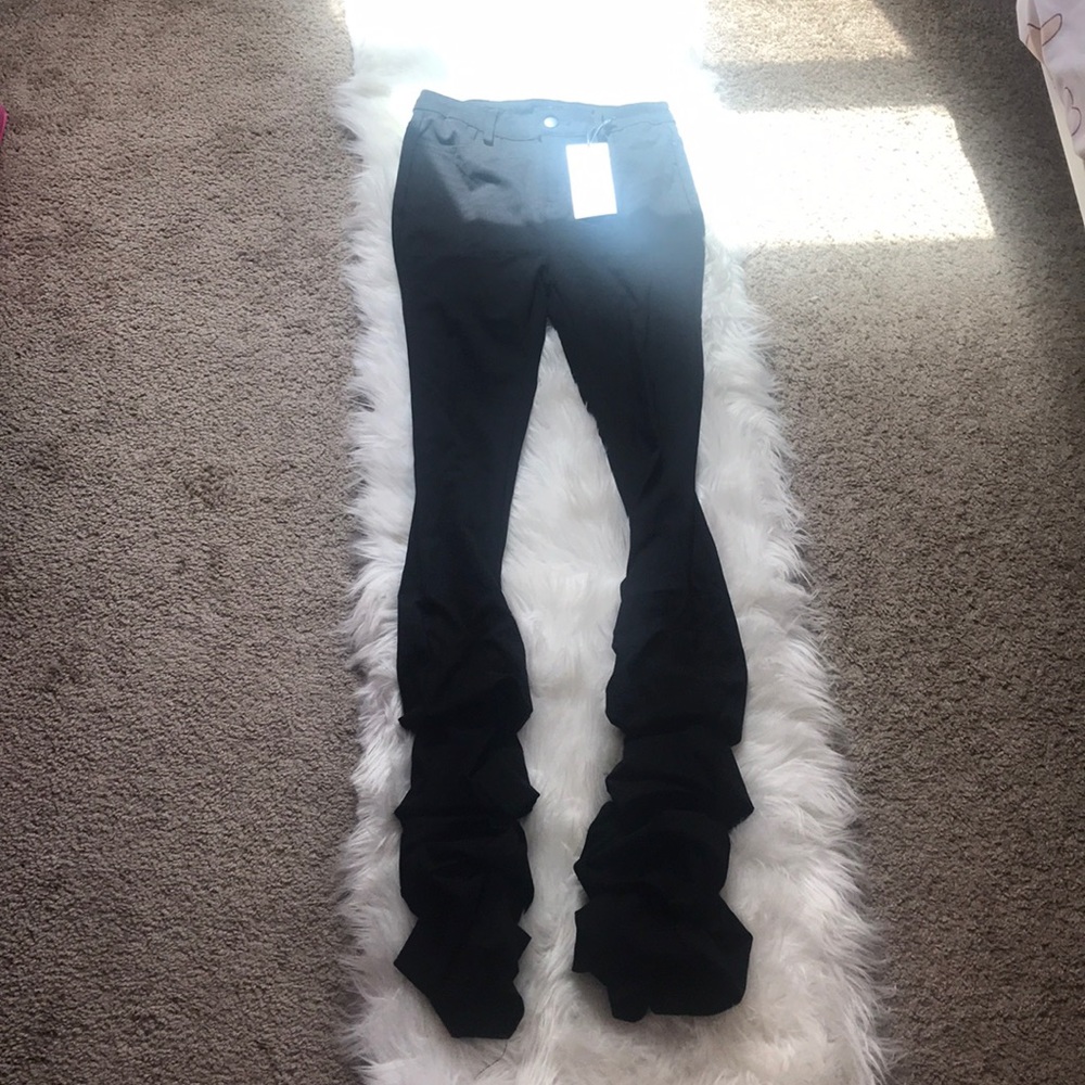 stacked pants